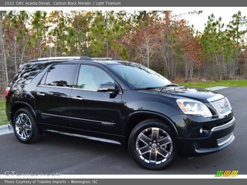 Carbon Black Metallic / Light Titanium 2012 GMC Acadia Denali