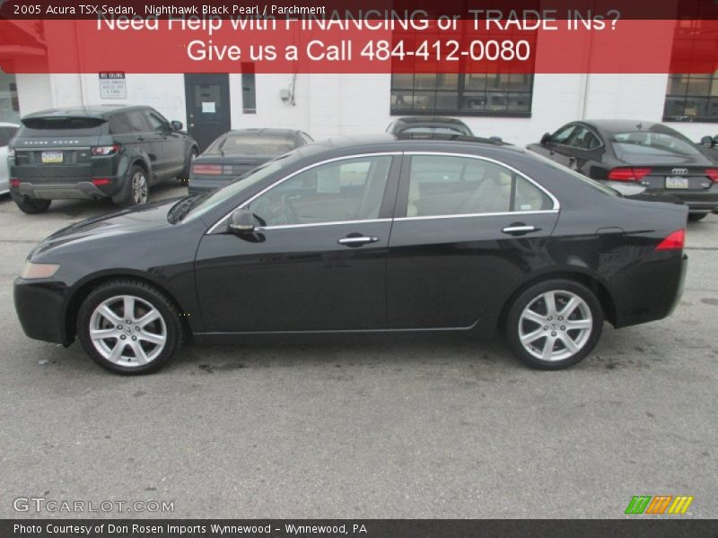 Nighthawk Black Pearl / Parchment 2005 Acura TSX Sedan
