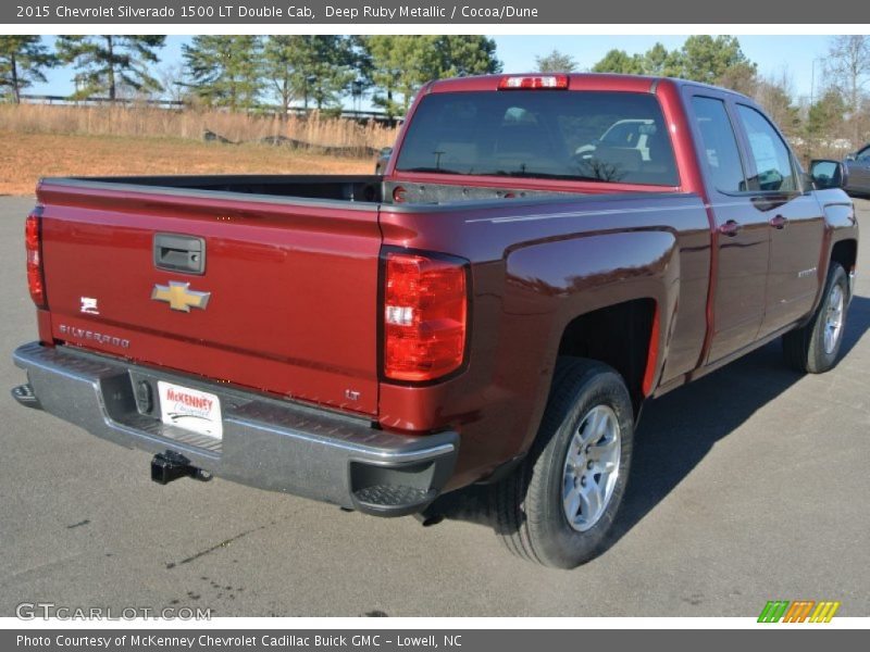 Deep Ruby Metallic / Cocoa/Dune 2015 Chevrolet Silverado 1500 LT Double Cab