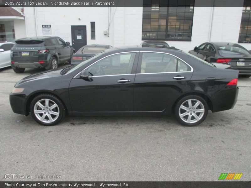 Nighthawk Black Pearl / Parchment 2005 Acura TSX Sedan