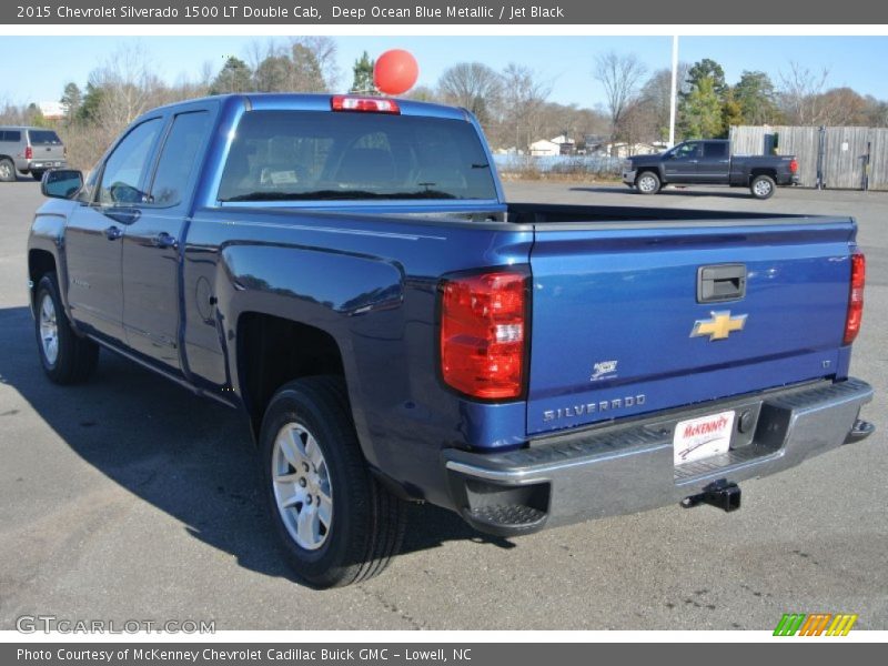 Deep Ocean Blue Metallic / Jet Black 2015 Chevrolet Silverado 1500 LT Double Cab