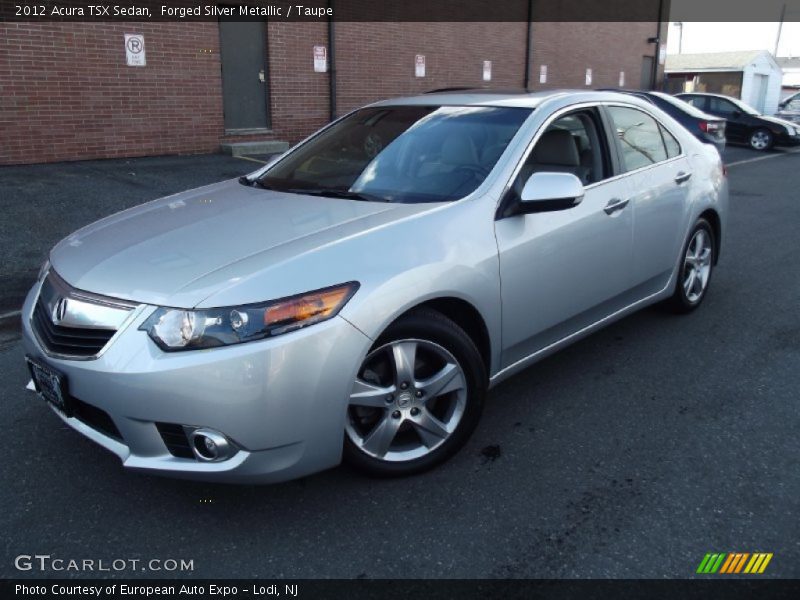 Forged Silver Metallic / Taupe 2012 Acura TSX Sedan