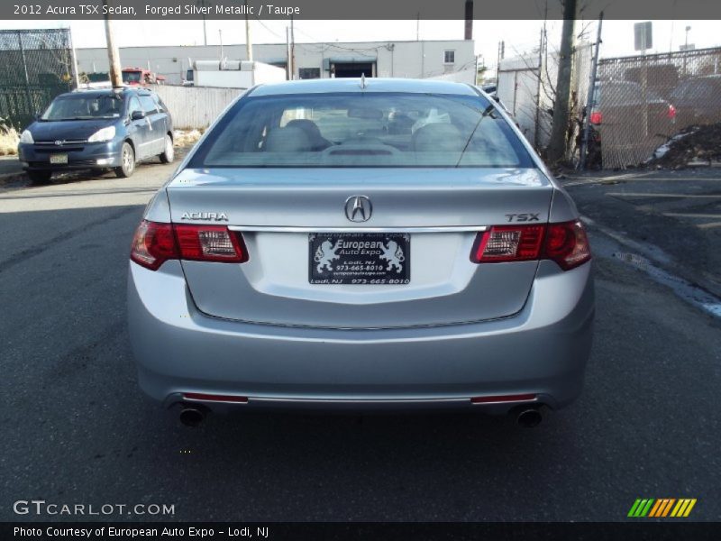Forged Silver Metallic / Taupe 2012 Acura TSX Sedan