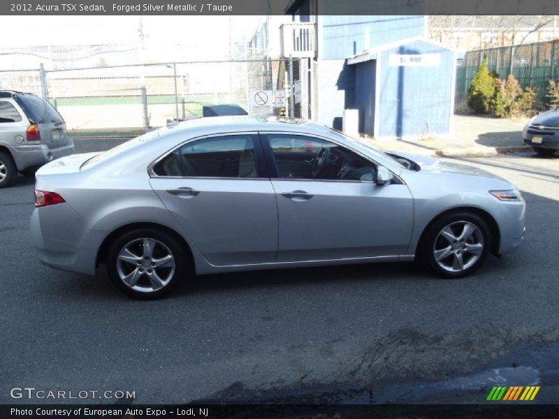 Forged Silver Metallic / Taupe 2012 Acura TSX Sedan