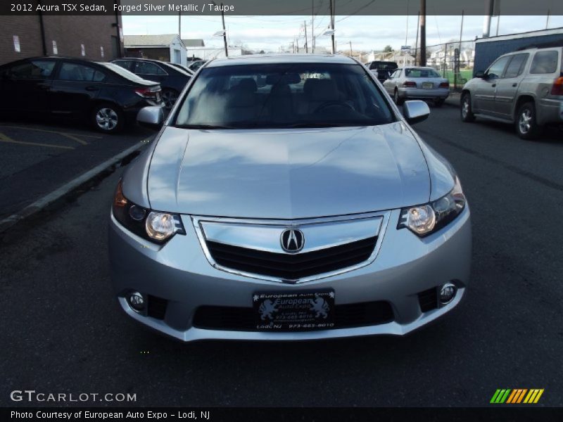 Forged Silver Metallic / Taupe 2012 Acura TSX Sedan