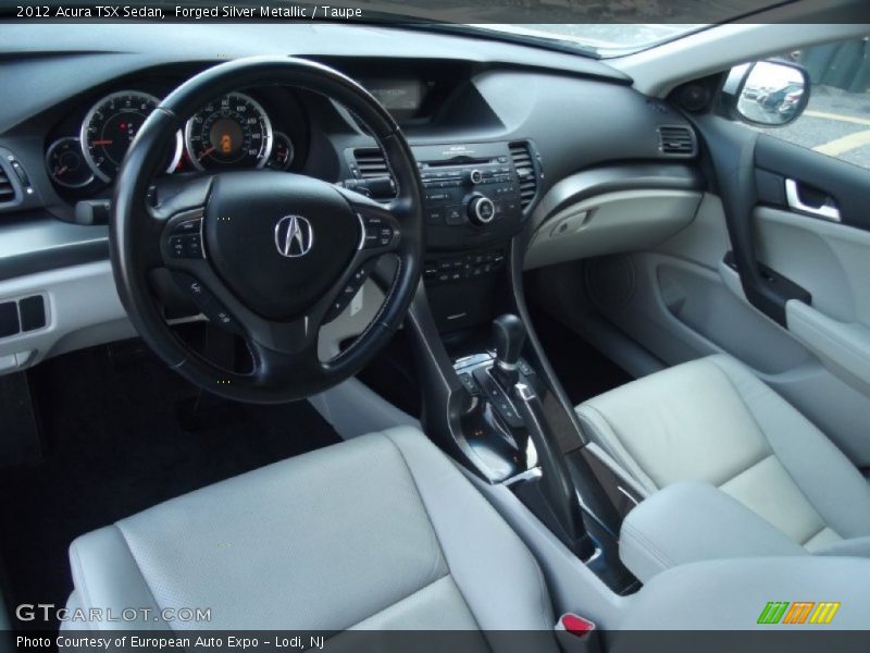 Forged Silver Metallic / Taupe 2012 Acura TSX Sedan