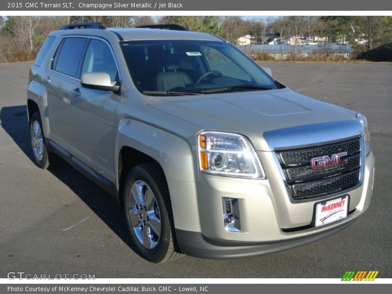 Champagne Silver Metallic / Jet Black 2015 GMC Terrain SLT