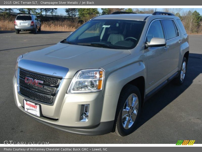 Champagne Silver Metallic / Jet Black 2015 GMC Terrain SLT