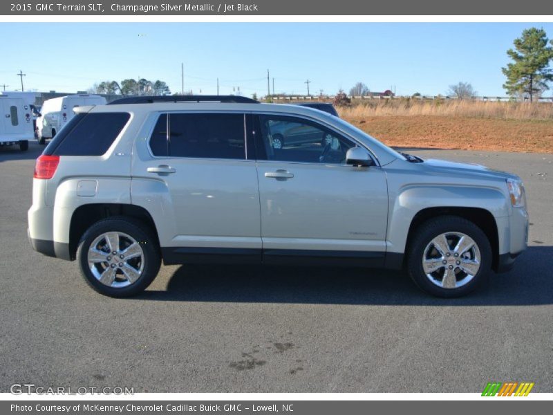 Champagne Silver Metallic / Jet Black 2015 GMC Terrain SLT