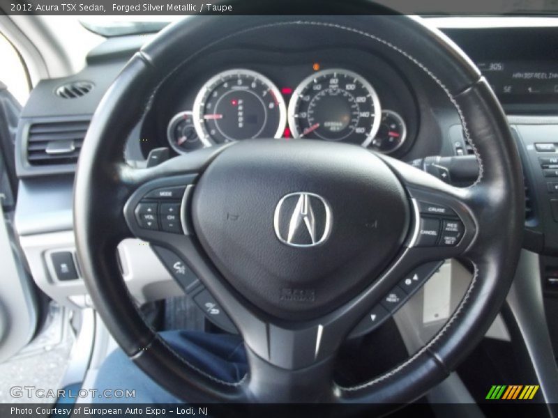 Forged Silver Metallic / Taupe 2012 Acura TSX Sedan