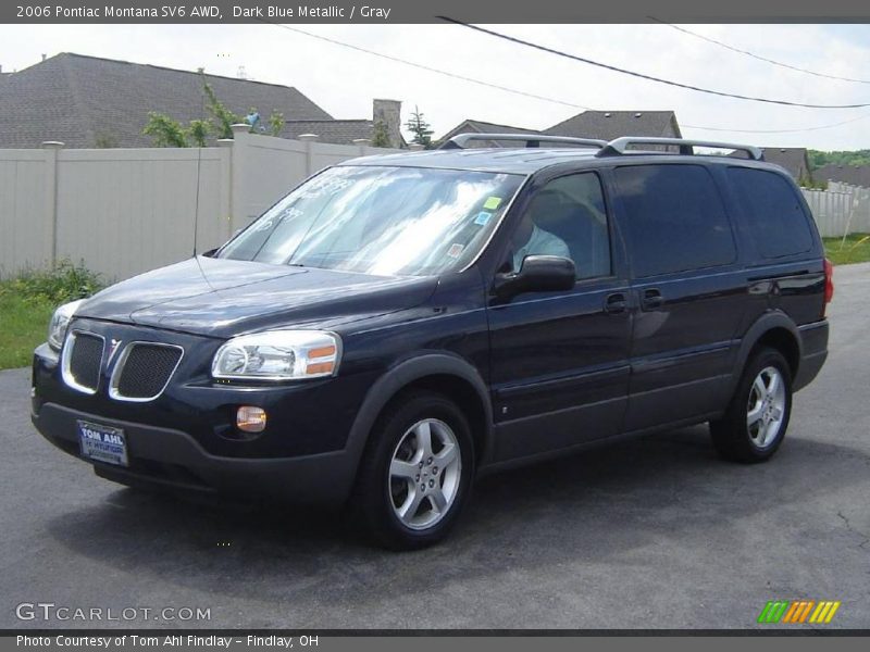 Dark Blue Metallic / Gray 2006 Pontiac Montana SV6 AWD