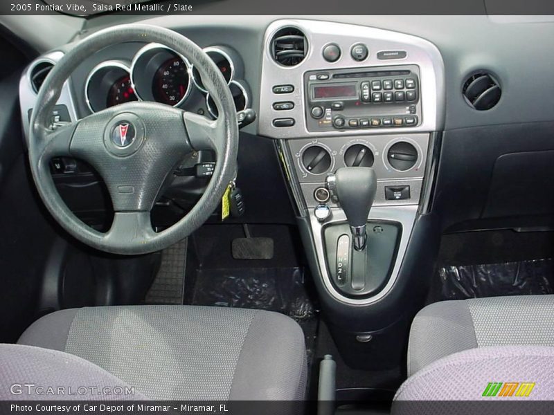Salsa Red Metallic / Slate 2005 Pontiac Vibe