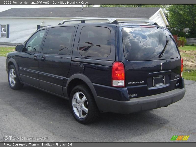 Dark Blue Metallic / Gray 2006 Pontiac Montana SV6 AWD
