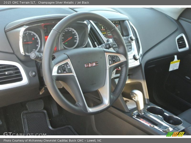 Champagne Silver Metallic / Jet Black 2015 GMC Terrain SLT