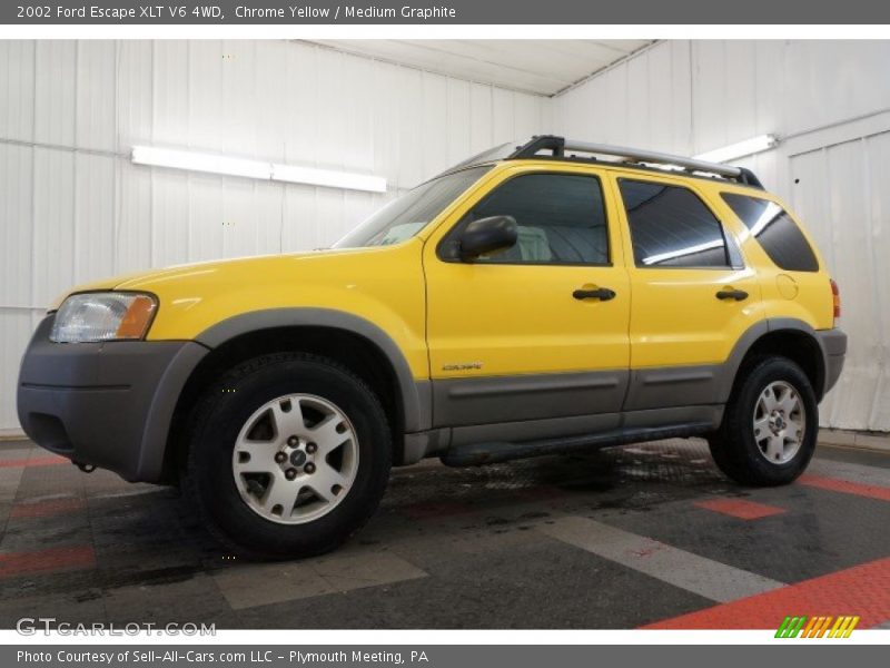 Chrome Yellow / Medium Graphite 2002 Ford Escape XLT V6 4WD