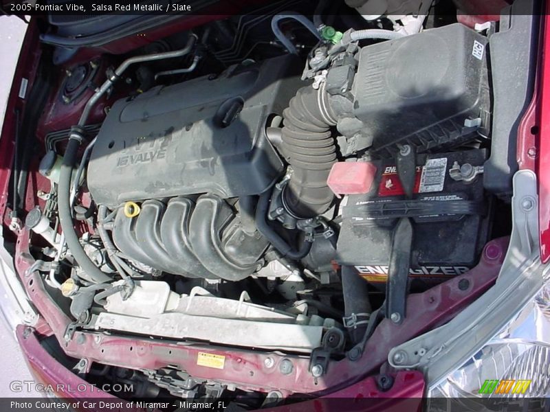 Salsa Red Metallic / Slate 2005 Pontiac Vibe