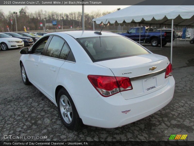 Summit White / Jet Black/Medium Titanium 2015 Chevrolet Cruze LT