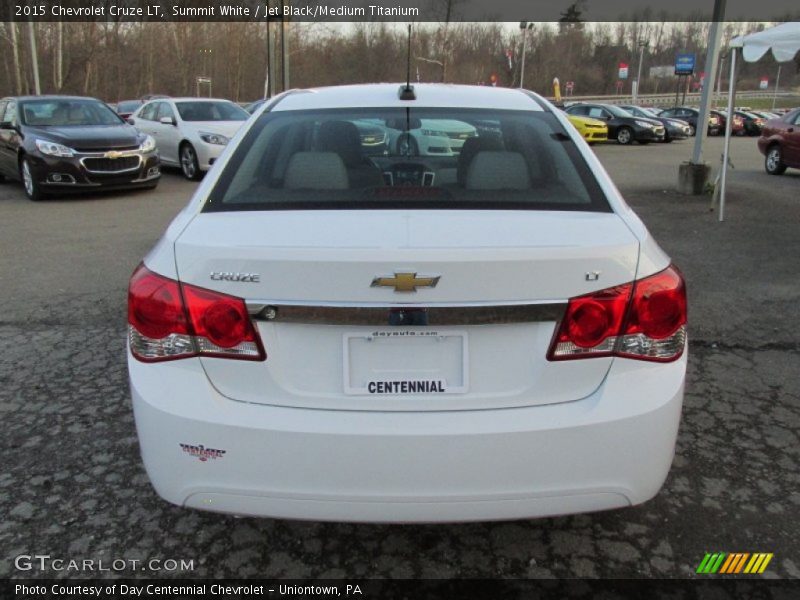 Summit White / Jet Black/Medium Titanium 2015 Chevrolet Cruze LT