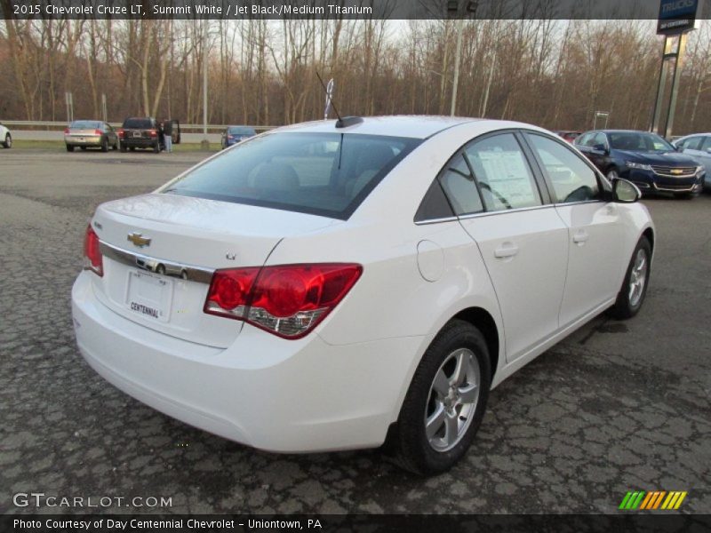 Summit White / Jet Black/Medium Titanium 2015 Chevrolet Cruze LT
