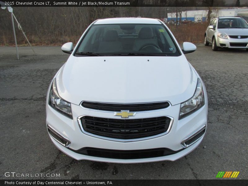 Summit White / Jet Black/Medium Titanium 2015 Chevrolet Cruze LT