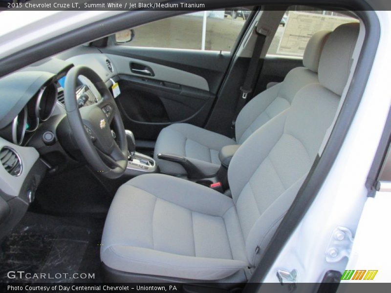 Summit White / Jet Black/Medium Titanium 2015 Chevrolet Cruze LT