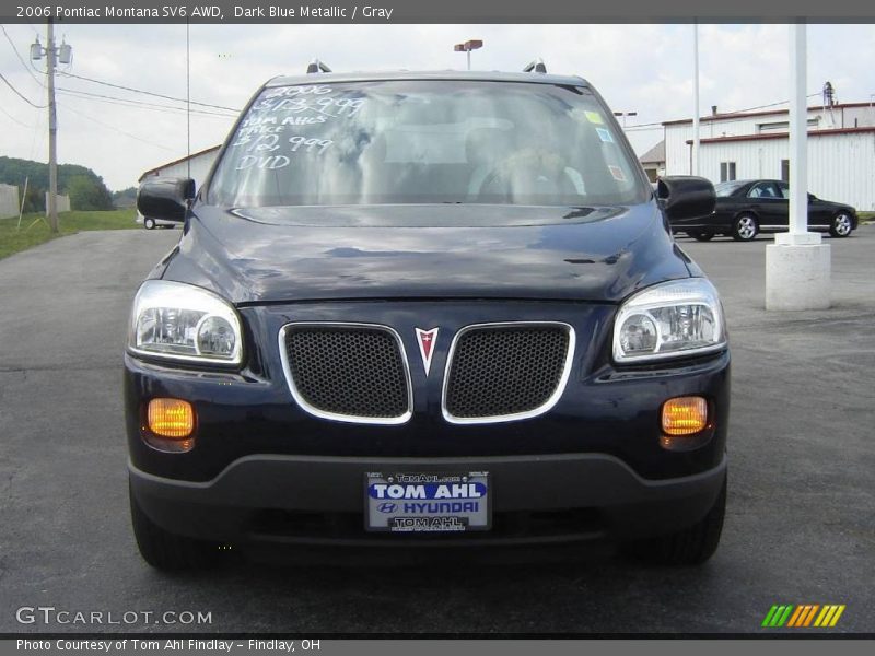 Dark Blue Metallic / Gray 2006 Pontiac Montana SV6 AWD