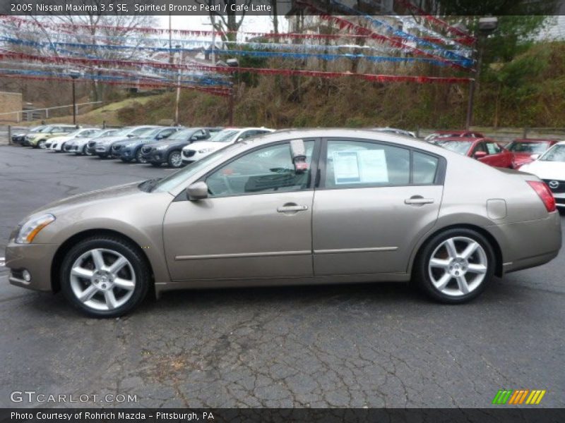 Spirited Bronze Pearl / Cafe Latte 2005 Nissan Maxima 3.5 SE