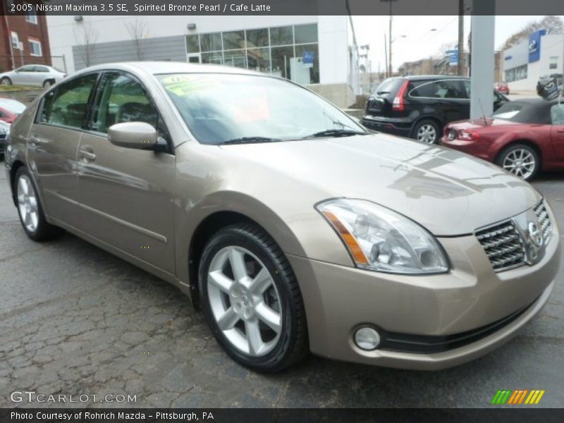 Spirited Bronze Pearl / Cafe Latte 2005 Nissan Maxima 3.5 SE