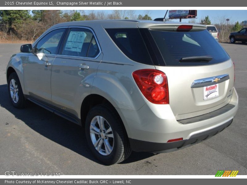 Champagne Silver Metallic / Jet Black 2015 Chevrolet Equinox LS