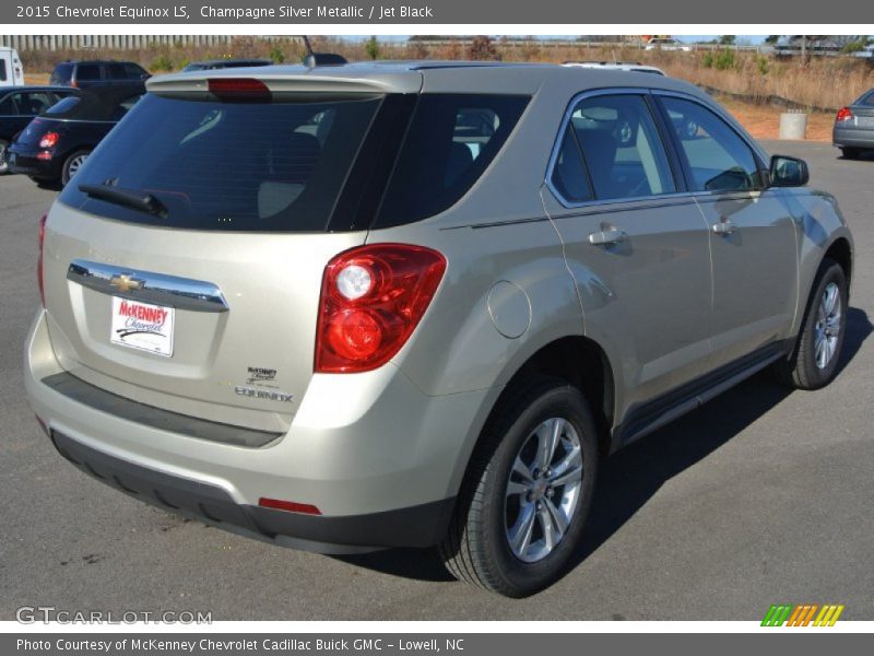 Champagne Silver Metallic / Jet Black 2015 Chevrolet Equinox LS