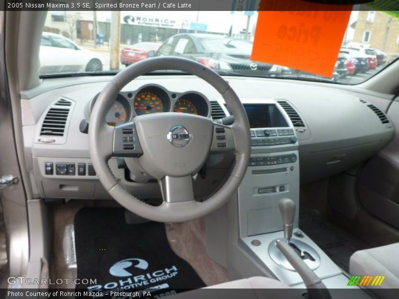 Spirited Bronze Pearl / Cafe Latte 2005 Nissan Maxima 3.5 SE