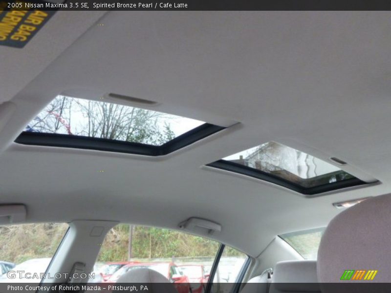 Spirited Bronze Pearl / Cafe Latte 2005 Nissan Maxima 3.5 SE