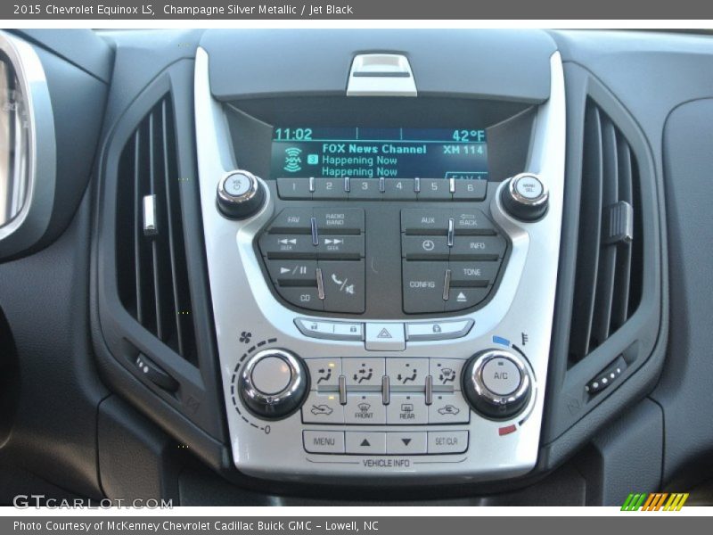 Champagne Silver Metallic / Jet Black 2015 Chevrolet Equinox LS