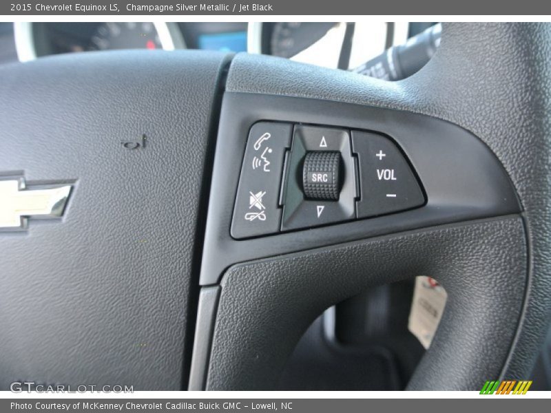 Champagne Silver Metallic / Jet Black 2015 Chevrolet Equinox LS