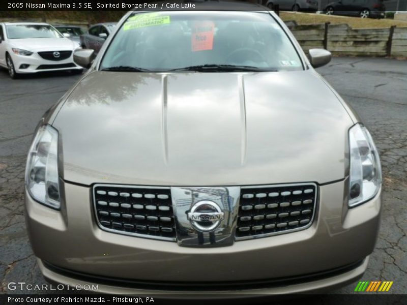 Spirited Bronze Pearl / Cafe Latte 2005 Nissan Maxima 3.5 SE