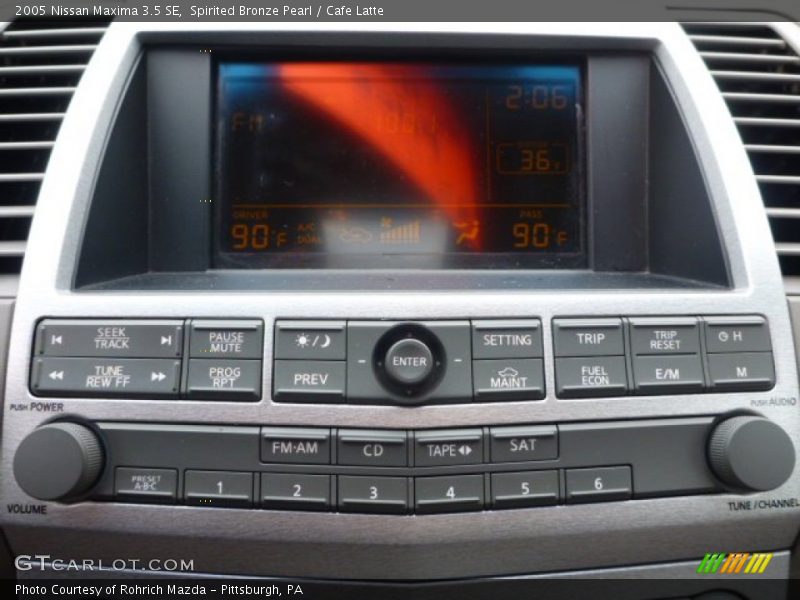 Spirited Bronze Pearl / Cafe Latte 2005 Nissan Maxima 3.5 SE