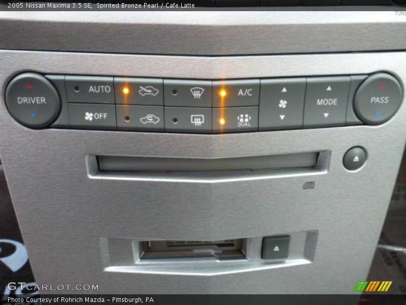 Spirited Bronze Pearl / Cafe Latte 2005 Nissan Maxima 3.5 SE