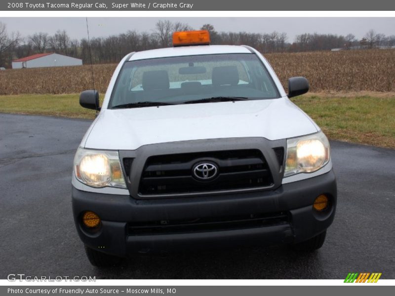 Super White / Graphite Gray 2008 Toyota Tacoma Regular Cab