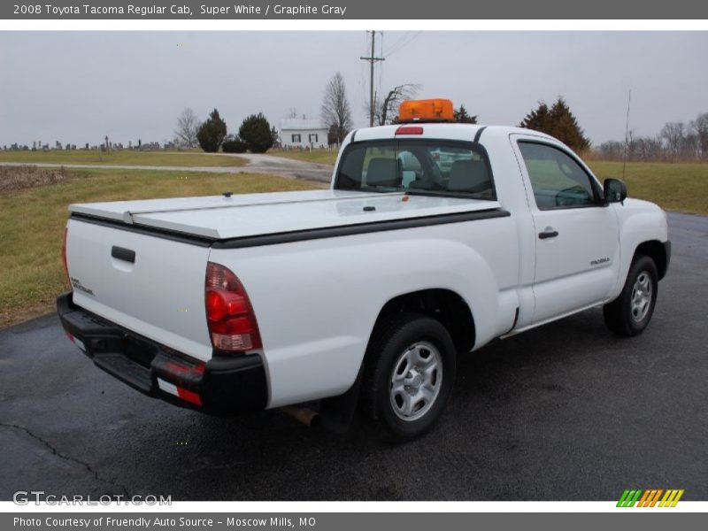 Super White / Graphite Gray 2008 Toyota Tacoma Regular Cab