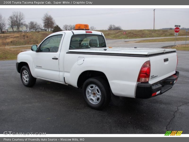Super White / Graphite Gray 2008 Toyota Tacoma Regular Cab