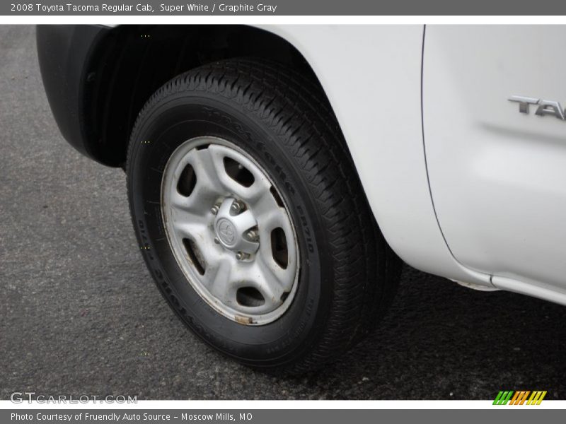 Super White / Graphite Gray 2008 Toyota Tacoma Regular Cab