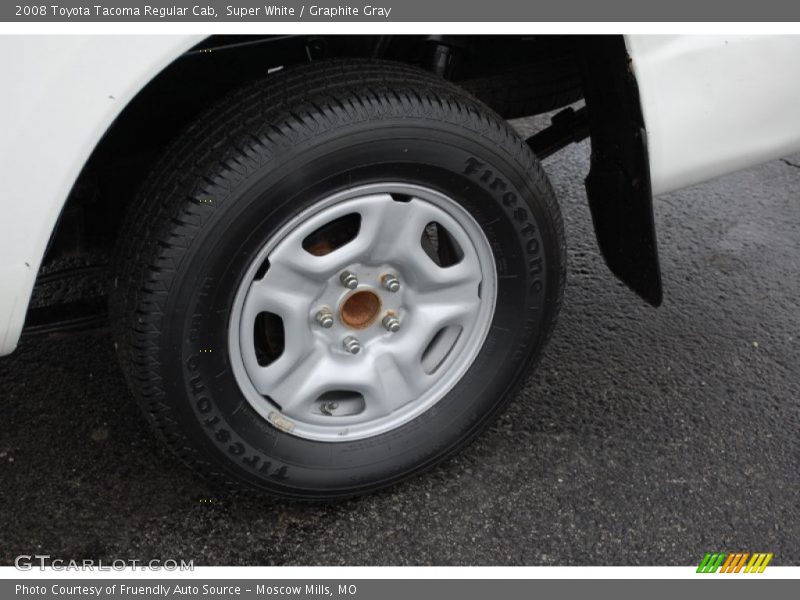 Super White / Graphite Gray 2008 Toyota Tacoma Regular Cab