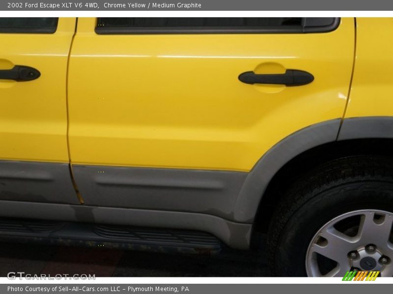 Chrome Yellow / Medium Graphite 2002 Ford Escape XLT V6 4WD