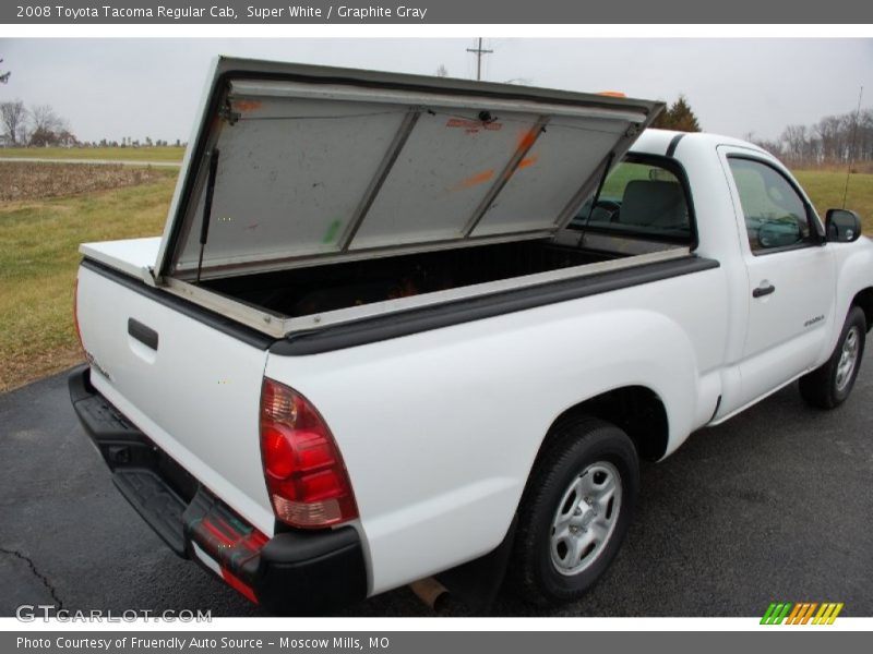 Super White / Graphite Gray 2008 Toyota Tacoma Regular Cab
