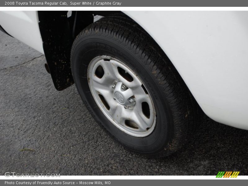 Super White / Graphite Gray 2008 Toyota Tacoma Regular Cab
