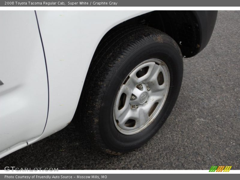 Super White / Graphite Gray 2008 Toyota Tacoma Regular Cab