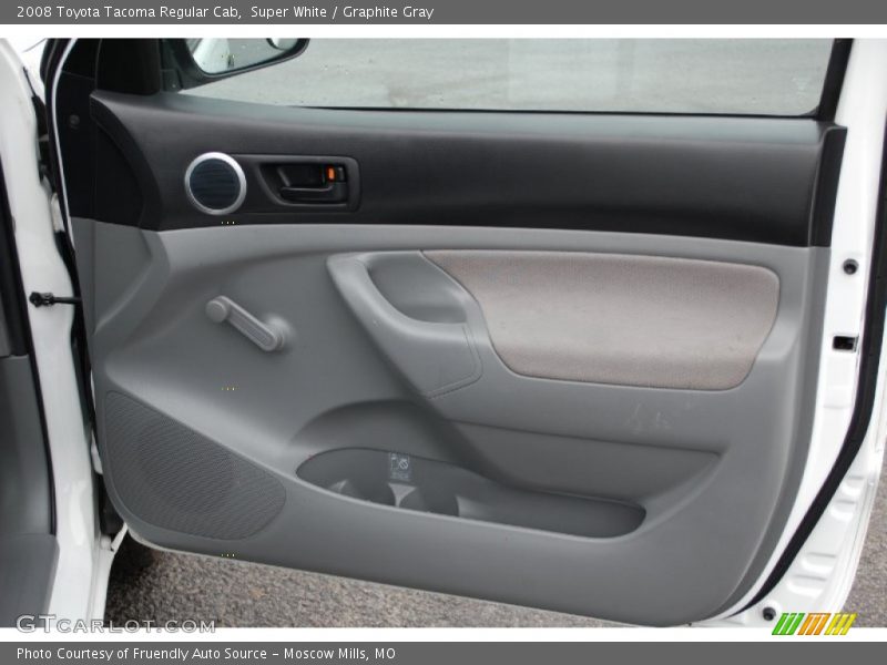 Super White / Graphite Gray 2008 Toyota Tacoma Regular Cab