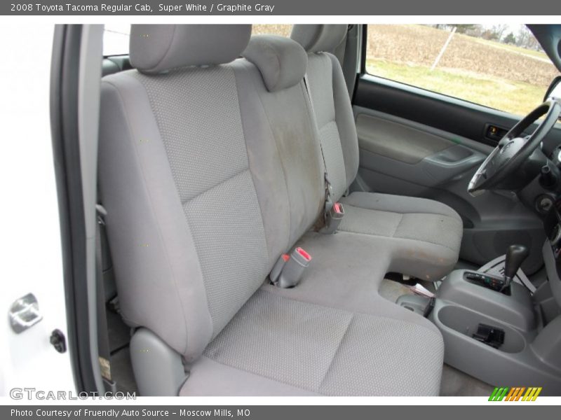 Super White / Graphite Gray 2008 Toyota Tacoma Regular Cab