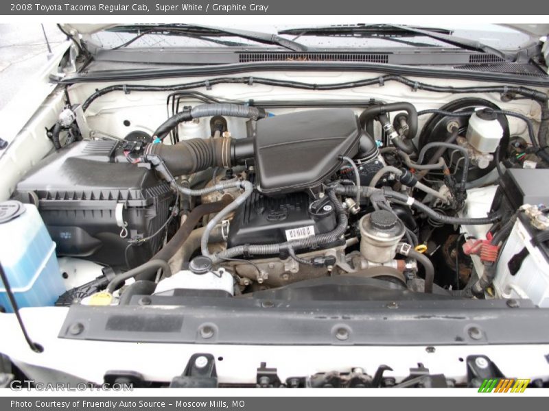 Super White / Graphite Gray 2008 Toyota Tacoma Regular Cab
