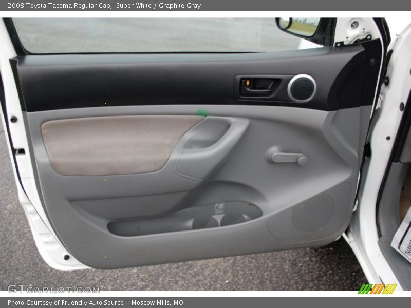 Super White / Graphite Gray 2008 Toyota Tacoma Regular Cab